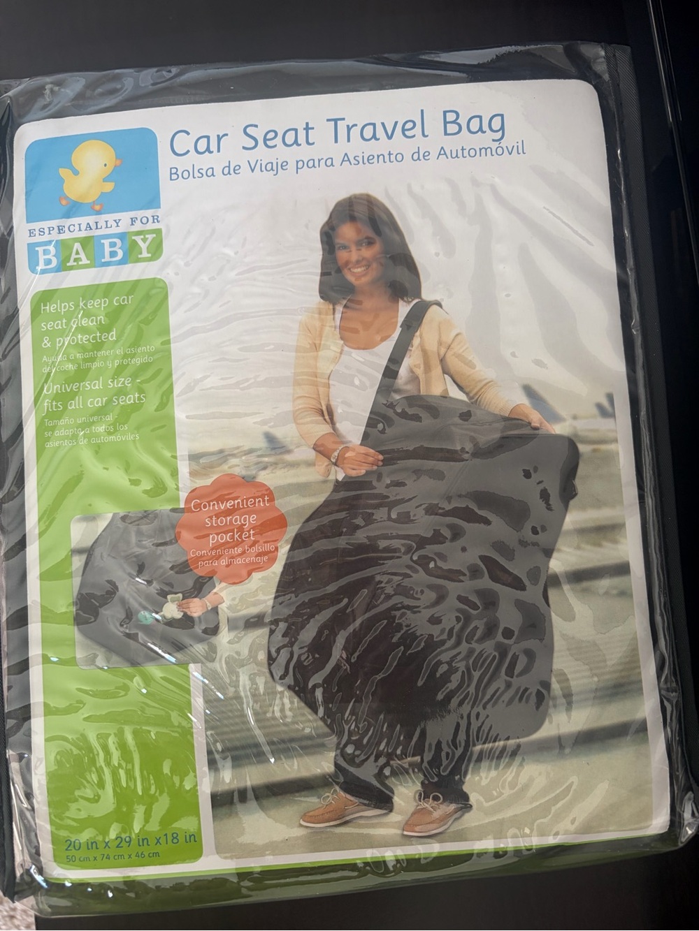 Black Baby Car Seat Travel Bag by Especially for Baby